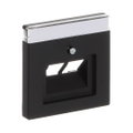 Zentralscheibe mit Beschriftungsfeld UAE/IAE (ISDN) 2-fach schwarz matt -