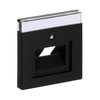 Zentralscheibe mit Beschriftungsfeld UAE/IAE (ISDN) 1-fach schwarz matt -