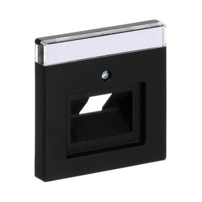 Zentralscheibe mit Beschriftungsfeld UAE/IAE (ISDN) 1-fach schwarz matt -