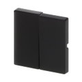 Wippe für Schalter/Taster, 2-fach schwarz matt - Plattform 63