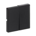 Wippe für Schalter/Taster, 2-fach schwarz matt - Plattform 63