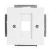 Zentralscheibe Modular-Jack-Einsatz, Keystone 1-fach studioweiß - Plattform 63 