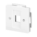 Zentralscheibe Modular-Jack-Einsatz, Keystone 1-fach studioweiß - Plattform 63