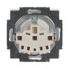 SCHUKO® Steckdosen-Einsatz mit Beschriftungsfeld studioweiß - Plattform 63