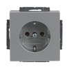SCHUKO® Steckdosen-Einsatz alusilber - Plattform 63   