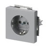 SCHUKO® Steckdosen-Einsatz alusilber - Plattform 63   