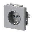 SCHUKO® Steckdosen-Einsatz alusilber - Plattform 63