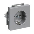 SCHUKO® Steckdosen-Einsatz alusilber - Plattform 63