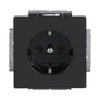 SCHUKO® Steckdosen-Einsatz anthrazit - Plattform 63   