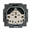 SCHUKO® Steckdosen-Einsatz mit Beschriftungsfeld anthrazit - Plattform 63