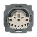 SCHUKO® Steckdosen-Einsatz mit Beschriftungsfeld alusilber - Plattform 63