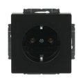 SCHUKO® Steckdosen-Einsatz schwarz matt - Plattform 63