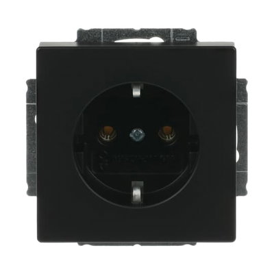 SCHUKO® Steckdosen-Einsatz schwarz matt - Plattform 63
