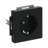 SCHUKO® Steckdosen-Einsatz schwarz matt - Plattform 63   
