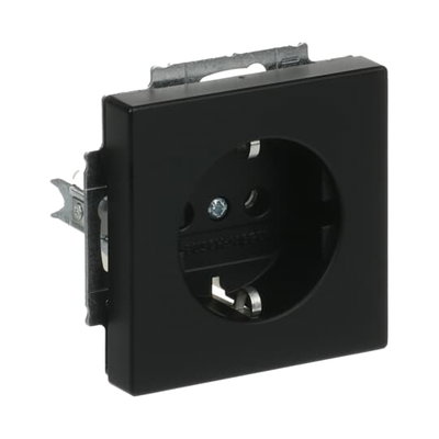 SCHUKO® Steckdosen-Einsatz schwarz matt - Plattform 63   
