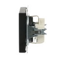 SCHUKO® Steckdosen-Einsatz schwarz matt - Plattform 63