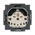 SCHUKO® Steckdosen-Einsatz mit Beschriftungsfeld schwarz matt - Plattform 63