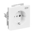 SCHUKO® Steckdosen-Einsatz mit Aufdruck EDV Safety+ studioweiß - Plattform 63