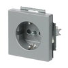 SCHUKO® Steckdosen-Einsatz Safety+ alusilber - Plattform 63