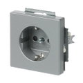 SCHUKO® Steckdosen-Einsatz Safety+ alusilber - Plattform 63
