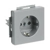 SCHUKO® Steckdosen-Einsatz Safety+ alusilber - Plattform 63