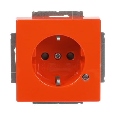 SCHUKO® Steckdosen-Einsatz Safety+ mit LED Kontrolllicht /grün orange -