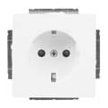 SCHUKO® Steckdosen-Einsatz Safety+ studioweiß matt - Plattform 63