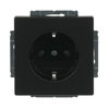 SCHUKO® Steckdosen-Einsatz Safety+ schwarz matt - Plattform 63