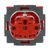 SCHUKO® Steckdosen-Einsatz Safety+ mit Beschriftungsfeld rot - Plattform 63