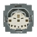 SCHUKO® Steckdosen-Einsatz Safety+ mit Beschriftungsfeld alusilber -