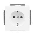 SCHUKO® Steckdosen-Einsatz Safety+ mit Beschriftungsfeld studioweiß -