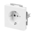 SCHUKO® Steckdosen-Einsatz Safety+ mit Beschriftungsfeld studioweiß -