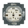 SCHUKO® Steckdosen-Einsatz Safety+ mit Beschriftungsfeld studioweiß - Plattform