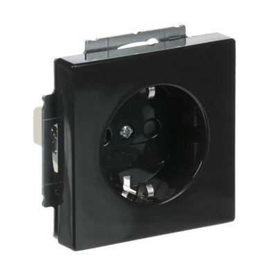 SCHUKO® Steckdosen-Einsatz Safety+ ohne Spreize anthrazit - Plattform 63