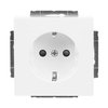 SCHUKO® Steckdosen-Einsatz Safety+ ohne Spreize studioweiß - Plattform 63