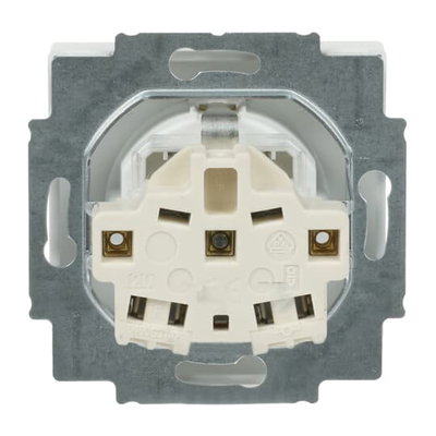 SCHUKO® Steckdosen-Einsatz Safety+ ohne Spreize studioweiß matt - Plattform 63
