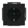 SCHUKO® Steckdosen-Einsatz Safety+ ohne Spreize schwarz matt - Plattform 63