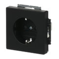SCHUKO® Steckdosen-Einsatz Safety+ ohne Spreize schwarz matt - Plattform 63