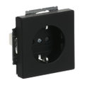 SCHUKO® Steckdosen-Einsatz Safety+ ohne Spreize schwarz matt - Plattform 63