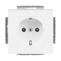 SCHUKO® Steckdosen-Einsatz Safety+ mit Schraubklemmen studioweiß - Plattform 63