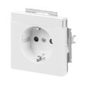 SCHUKO® Steckdosen-Einsatz Safety+ mit Schraubklemmen studioweiß - Plattform 63