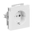 SCHUKO® Steckdosen-Einsatz Safety+ mit Schraubklemmen studioweiß - Plattform 63