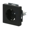 SCHUKO® Steckdosen-Einsatz Safety+ mit Schraubklemmen schwarz matt - Plattform