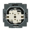 SCHUKO® Steckdosen-Einsatz Safety+ mit Schraubklemmen schwarz matt - Plattform