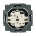 SCHUKO® Steckdosen-Einsatz Safety+ mit Schraubklemmen schwarz matt -