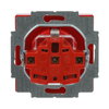 SCHUKO® Steckdosen-Einsatz mit Aufdruck EDV Safety+ rot - Plattform 63