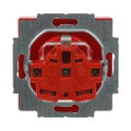SCHUKO® Steckdosen-Einsatz mit Aufdruck EDV Safety+ rot - Plattform 63