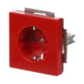 SCHUKO® Steckdosen-Einsatz Safety+ rot - Plattform 63 mit erh. Berührungsschutz