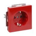 SCHUKO® Steckdosen-Einsatz Safety+ rot - Plattform 63 mit erh. Berührungsschutz