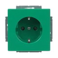 SCHUKO® Steckdosen-Einsatz Safety+ grün - Plattform 63
